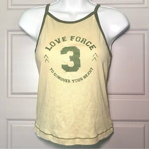 Deadstock NWT Rampage Yellow and Green Graphic Tank Top